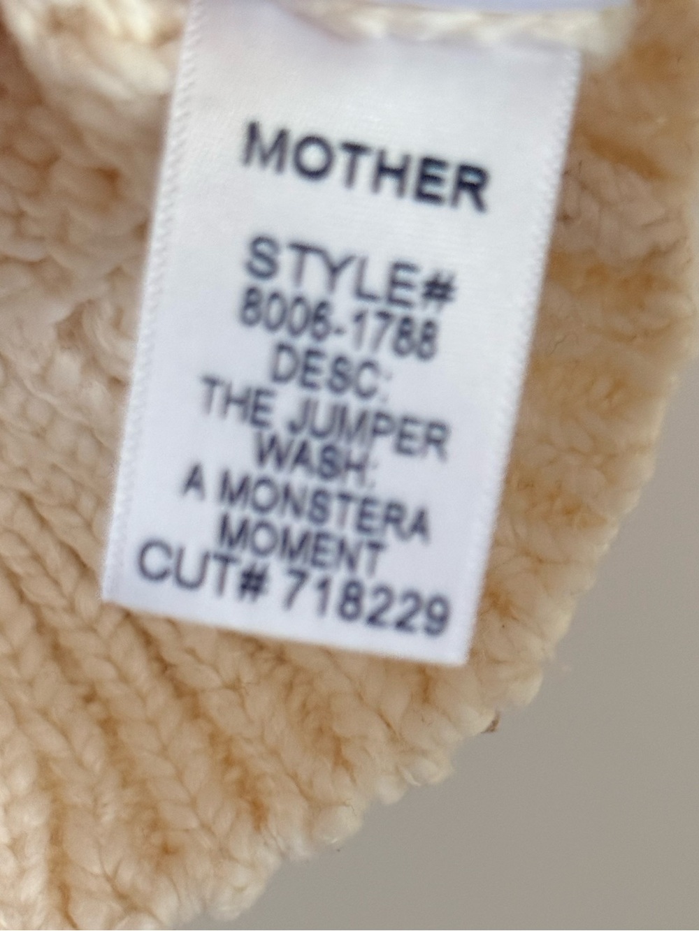 MOTHER The Jumper A Monstera Moment Sweater L NWT $425 - Picture 5 of 6